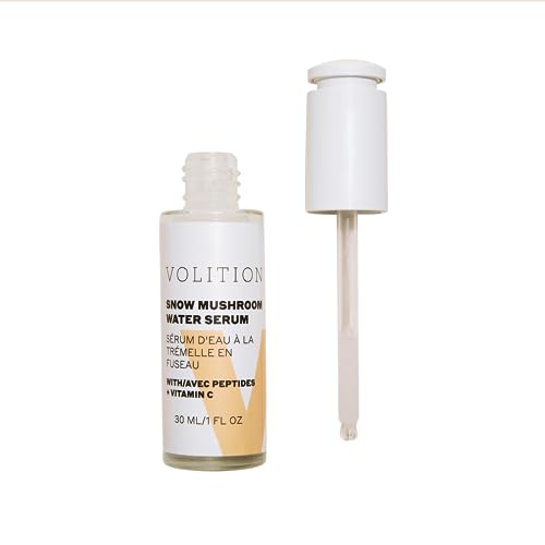 Volition Beauty Snow Mushroom Water Facial Serum - Renewing, Hydrating Face Serum Improves Moisture Retention While Minimizing Look of Pores & Fine Lines with Snow Mushroom Extract (30ml / 1 fl oz)