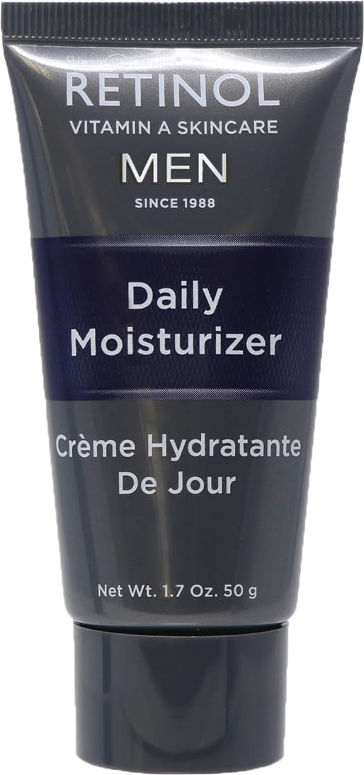 Retinol Men’s Daily Moisturizer – The Original Retinol Moisturizing Cream Made For A Man’s Skin – Anti-Aging Benefits of Exfoliating Vitamin A & Deep Hydration For Healthier, Younger Looking Skin