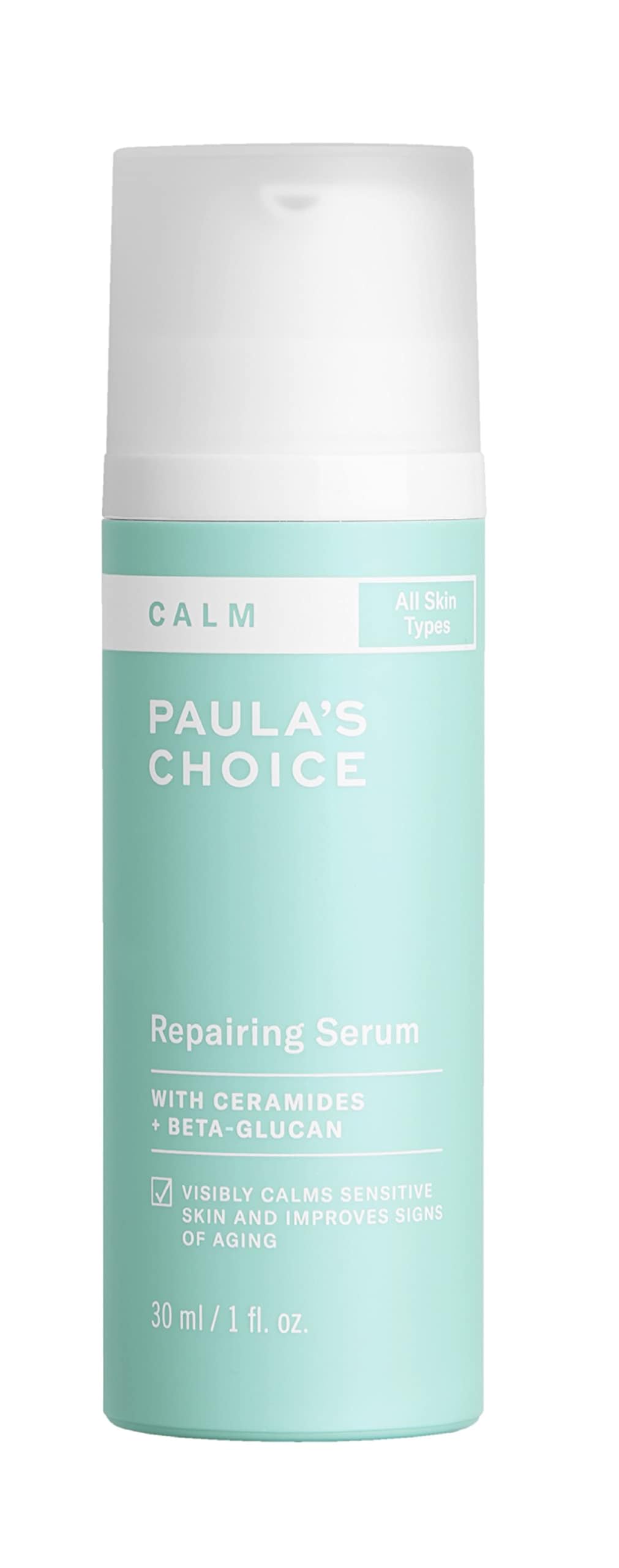 Paula’s Choice CALM Repairing Serum for Sensitive Skin, Calms + Soothes Redness, Lightweight Hydration with Hyaluronic Acid for All Skin Types, 1 Fl Oz