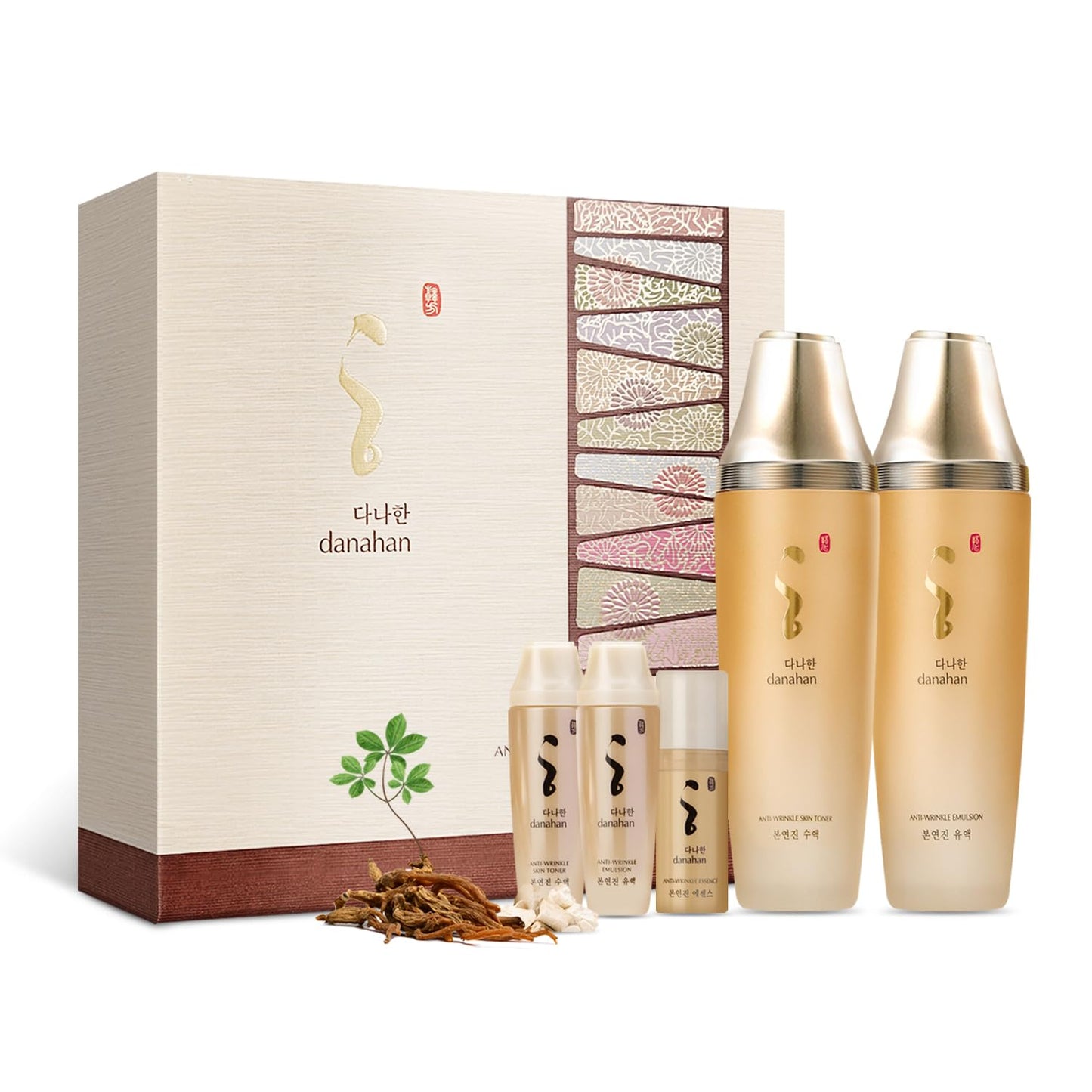 Danahan Bon Yeon Jin 2pcs Set, 5.4 fl oz(160ml), Emulsion 5.4 fl oz(160ml) | Anti-Wrinkle, Moisturizing, Hydrating, Soothing, Korean Skin Care, Korean Skin Care Set