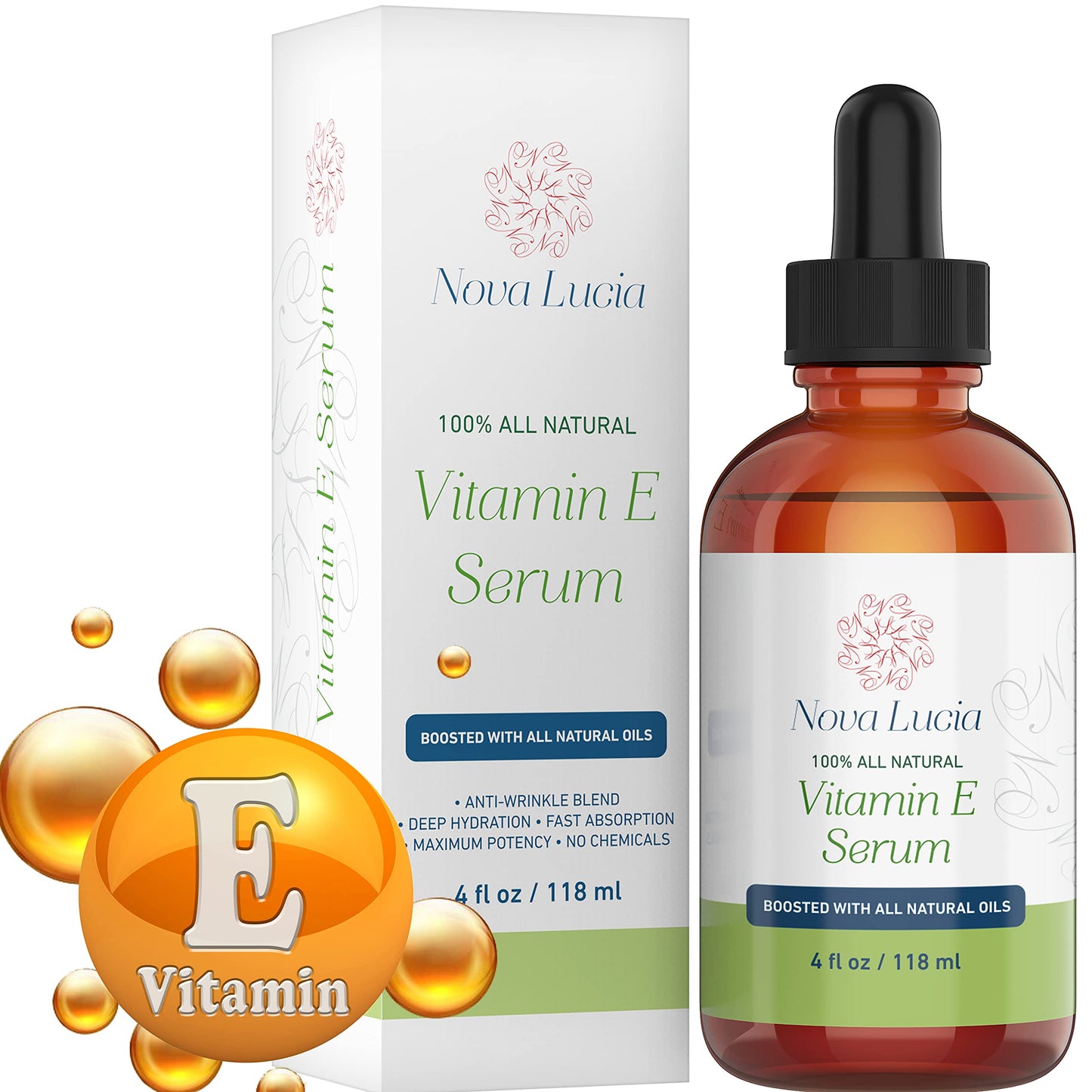 Organic Vitamin E Oil For Skin Face Hair Oil For Hair Growth Acne Scar Treatment Stretch Mark Removal Moisturizer Hair Skin And Nails Vitamins compare with Vitamin E Cream Acne Scar Remover Cream 4 oz