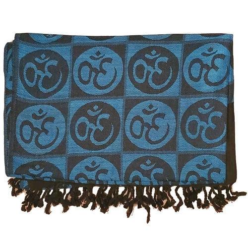 Om Meditation Symbol Handwoven Tassel Scarf - zoter Shop