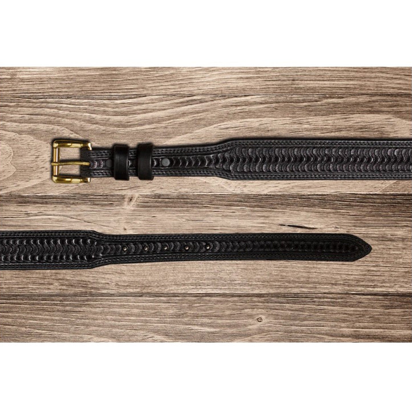 Texas Saddlery Black Swirl Taper Belt