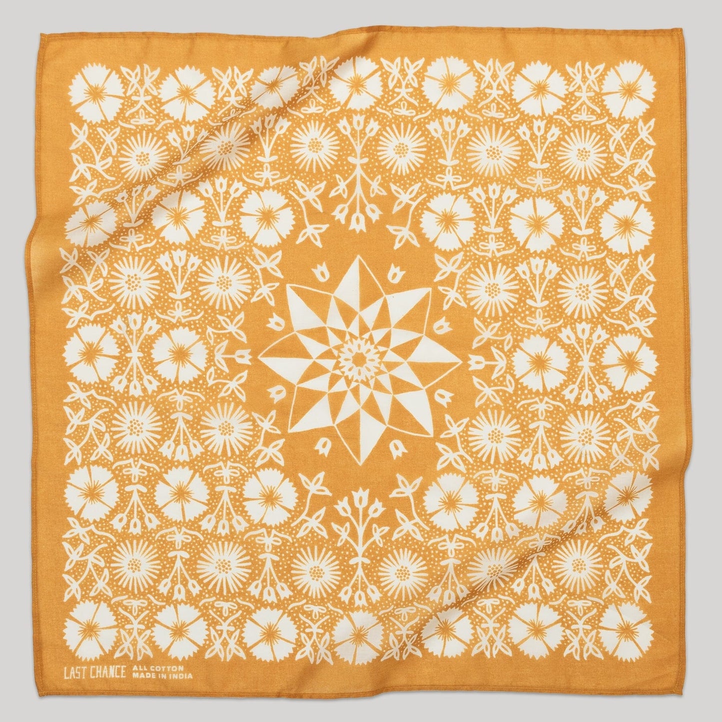 Aster Bandana Bandanas Last Chance Textiles Butternut