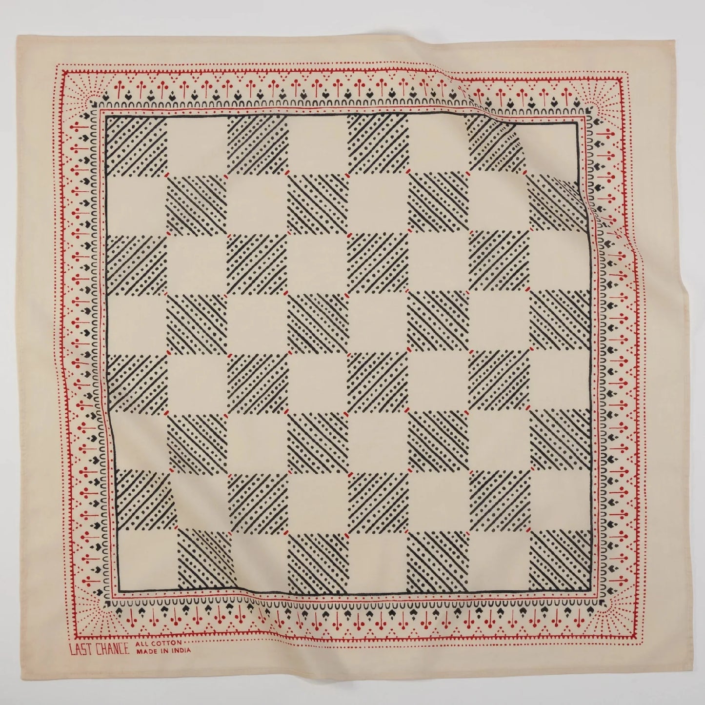 Checker Bandana Bandanas Last Chance Textiles Sand