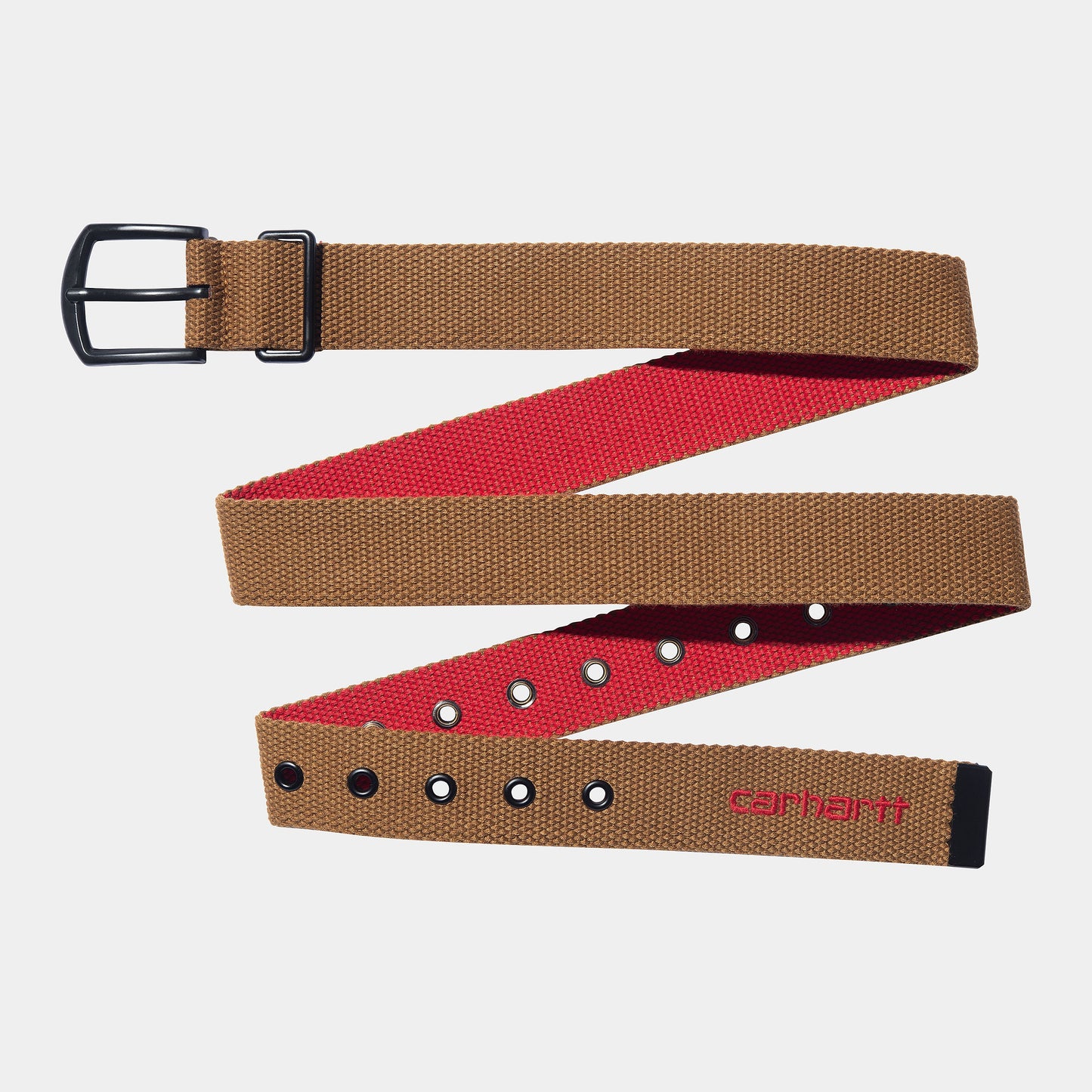 Carhartt WIP Mens Heston Belt - Brown / Cherry