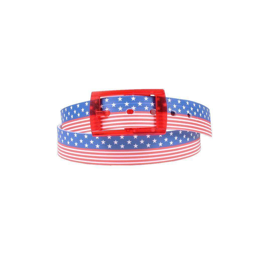 Americana Classic Belt with Red Buckle by C4 Belts