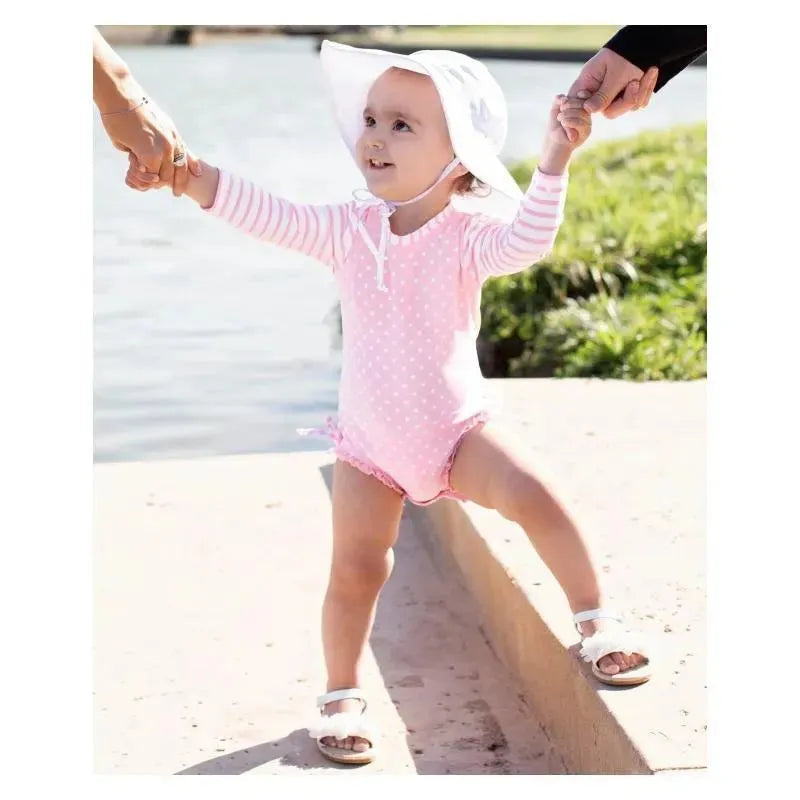 Rufflebutts - White Sun Protective Hat