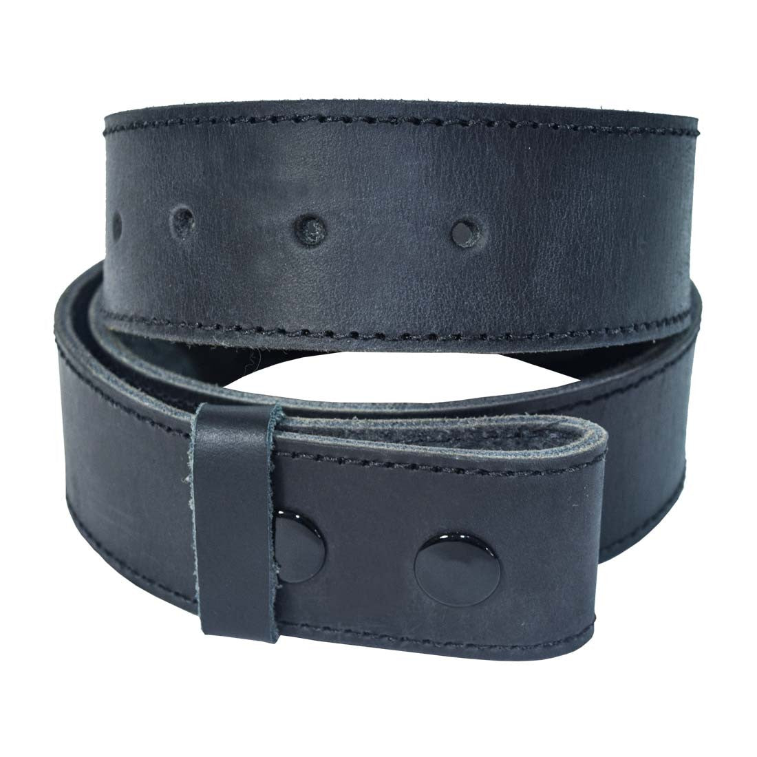Rustic Thick Leather Snap On Belt