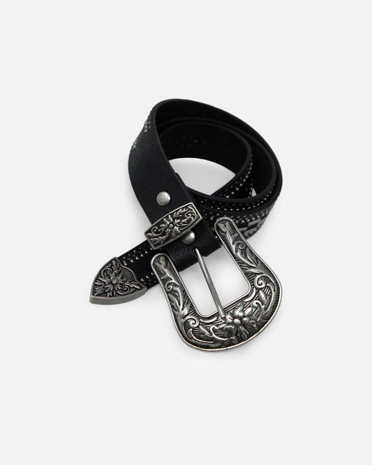 MNML Metal Studded Belt Black