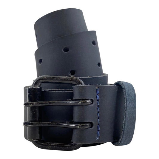 Black Double Prong Buckle Belt