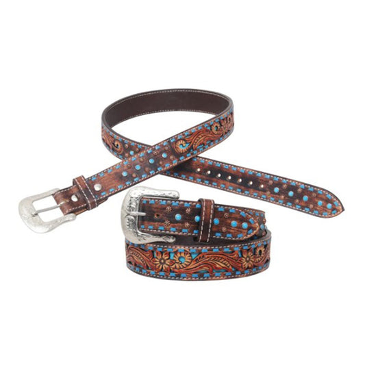 Circle Y Unisex Blue Bronco Belt