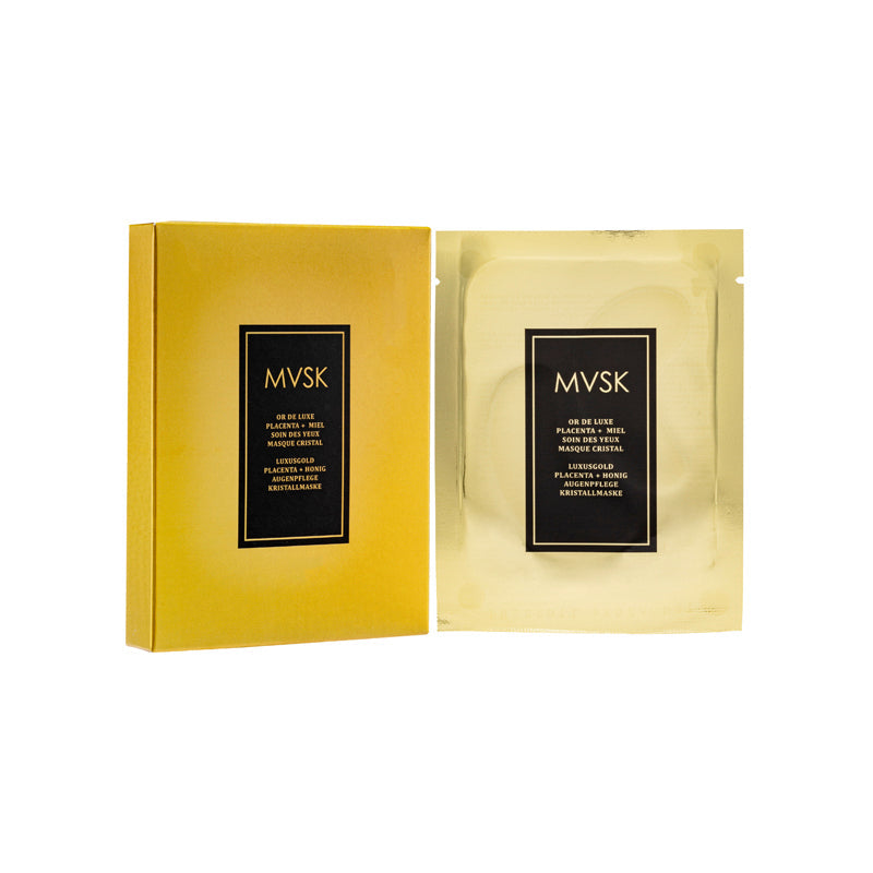 Mvsk Luxury Gold Eyecare Crystal Mask Placenta + Honey 10PCS