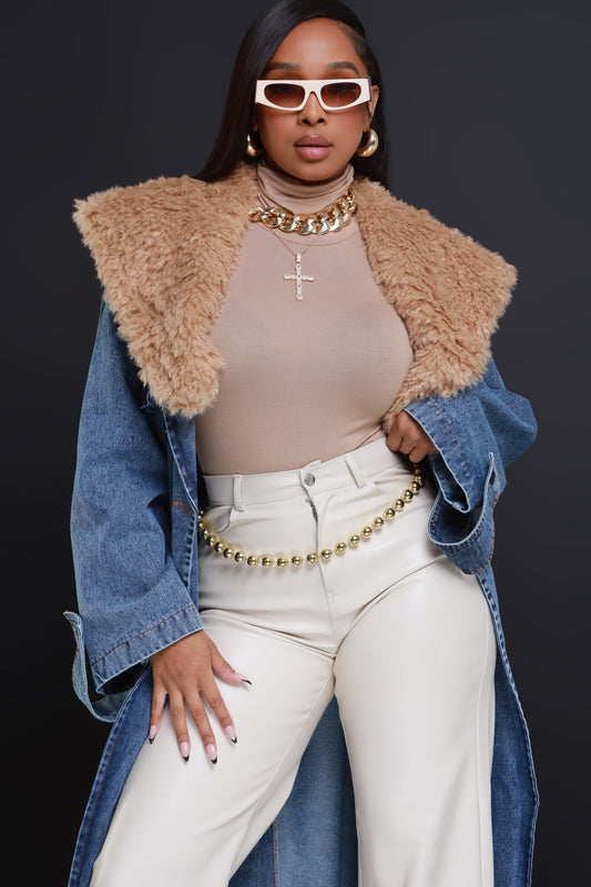 Gold Medal Beaded Chain Belt - Gold