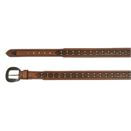 Red Dirt Tooled Inlay Belt
