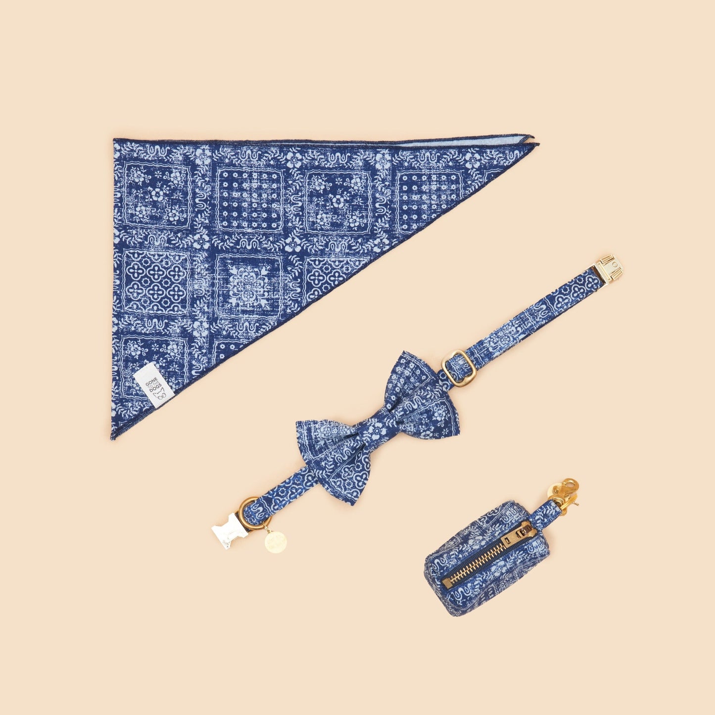 Bo Bandana - Indigo Print