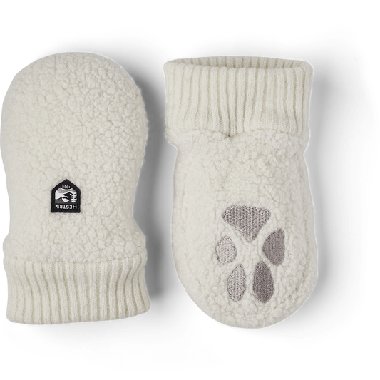 1 Toddler Paw Mittens  -  0 / Off White