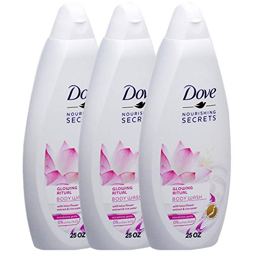 Dove Nourishing Secrets Body Wash, Glowing Ritual Lotus Flower - 750 ML / 25.36 Fl Oz (Pack of 3)3