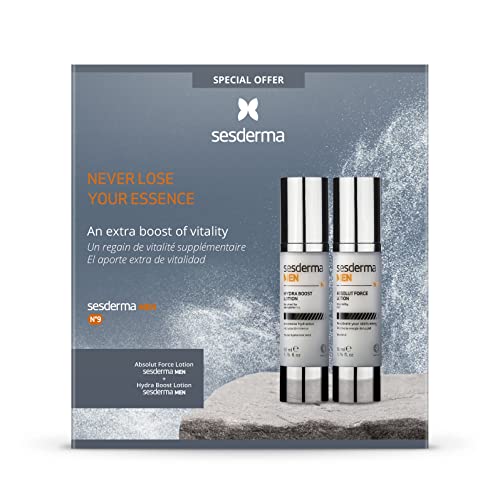 sesderma MEN Promo Pack Hydra Boost Lotion | Absolute Force Lotion 3.4 fl. Oz