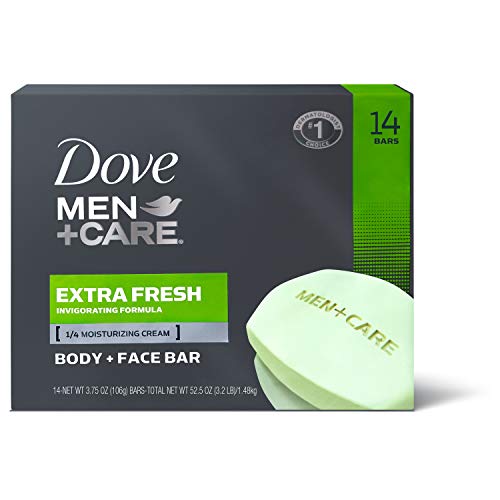 Dove Men + Care Extra Fresh bar Soap (14/4 Oz Net Wt 56 Oz),, ()