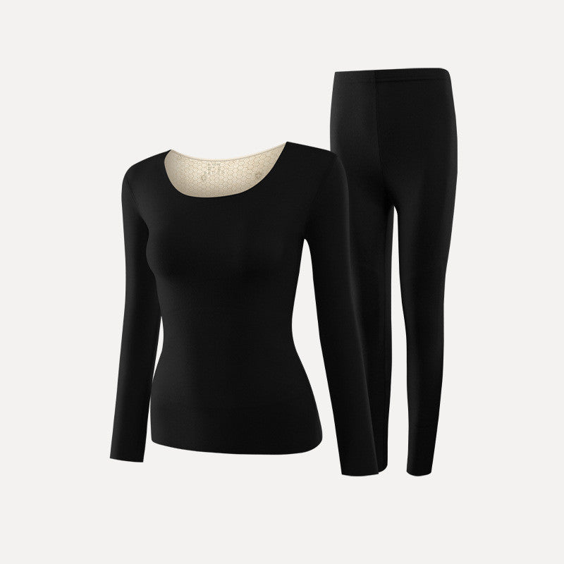 Patch Thermal Underwear Suit Seamless Slim Fitting Velvet Silk Winter Keep Warm