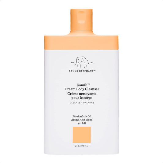 Drunk Elephant Kamili Cream Body Cleanser. Replenishing and Soothing Cream Body Cleanser (240 mL / 8 Fl Oz)