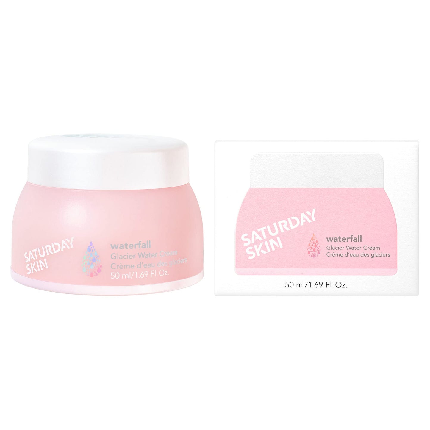 Saturday Skin Face Moisturizer Water Face Cream Natural Oil free Gel Type Cream From Alaska Glacier Water Day & Night Korean Skin Care Cream Soothing Hydrating Facial Moistrurizer (1.69 Fl. Oz. 50ml)