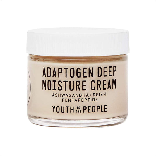 Youth To The People Adaptogen Moisturizer for Sensitive Skin - Anti Aging Face Cream + Hydrating Moisturizer with Ashwagandha & Reishi Mushroom for Visibly Calmer Skin (2oz)