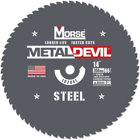 Morse Metal Devil CSM1466FSC, Circular Saw Blade, 14 inch, 1 Pack - $70