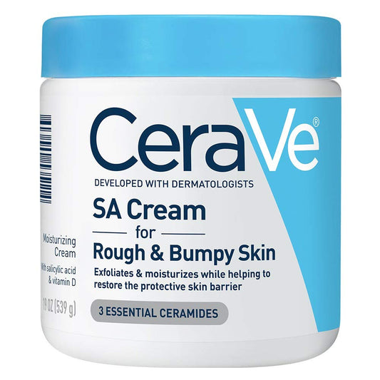 CeraVe Moisturizing Cream with Salicylic Acid | Exfoliating Body Lactic Acid, Hyaluronic Niacinamide, and Ceramides Fragrance Free & Allergy Tested 19 Ounce
