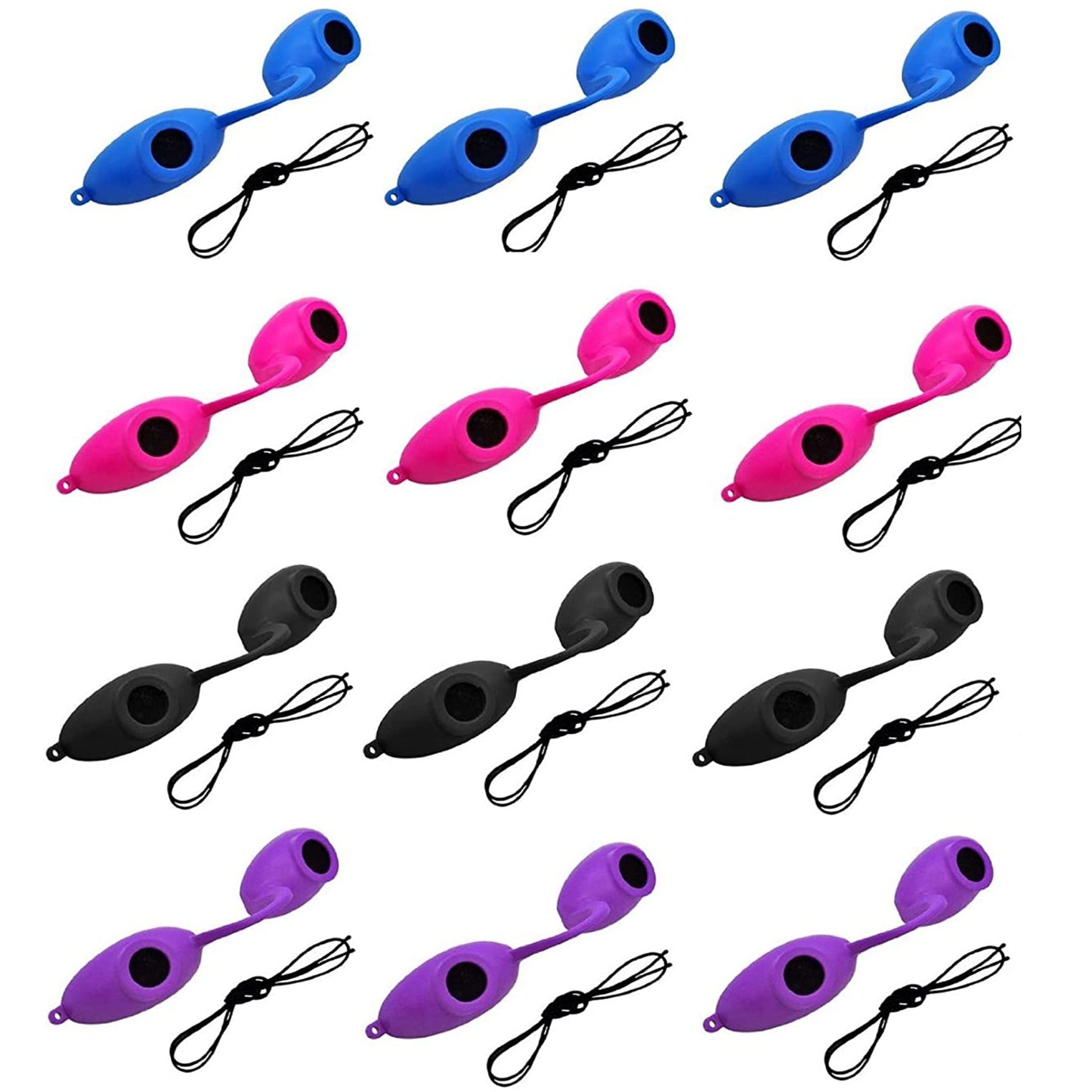 Super Sunnies Tanning Goggles - 12-Pack Flexible Assorted Colors - UV Eye Protection, FDA Compliant