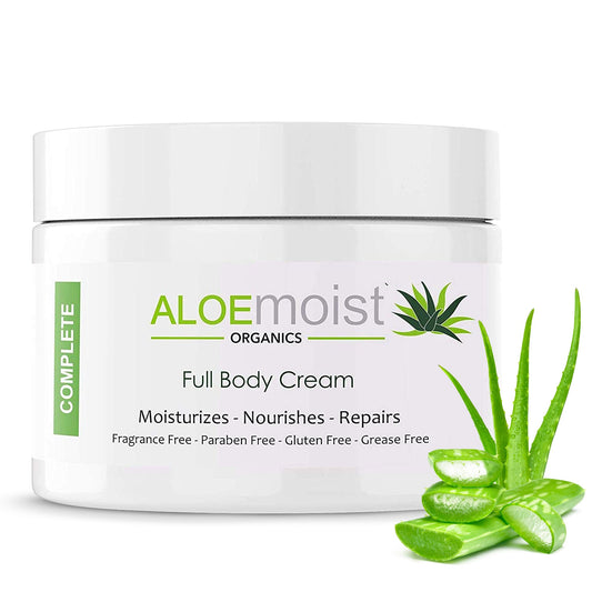 Natural Aloe Vera Body Lotion - Face & Body Moisturizing Cream with Organic Aloe Vera Gel, Vitamin E Oil, Vitamin C, Retinol Cream, Shea Butter – Anti Aging Face Moisturizer for Women, Dry Skin (4 oz)
