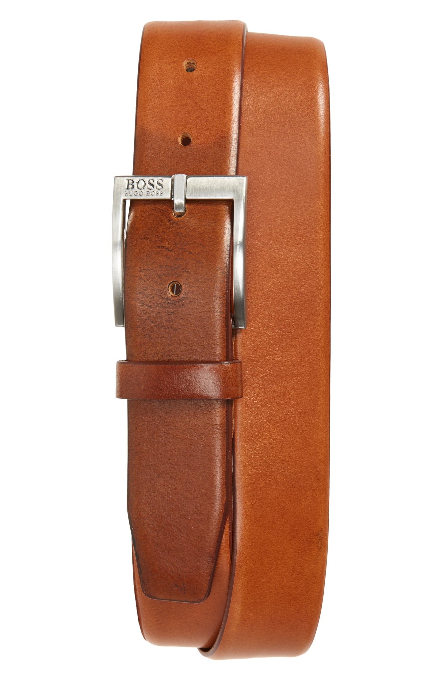 BOSS Men's Boss Erron Leather Belt Brown
