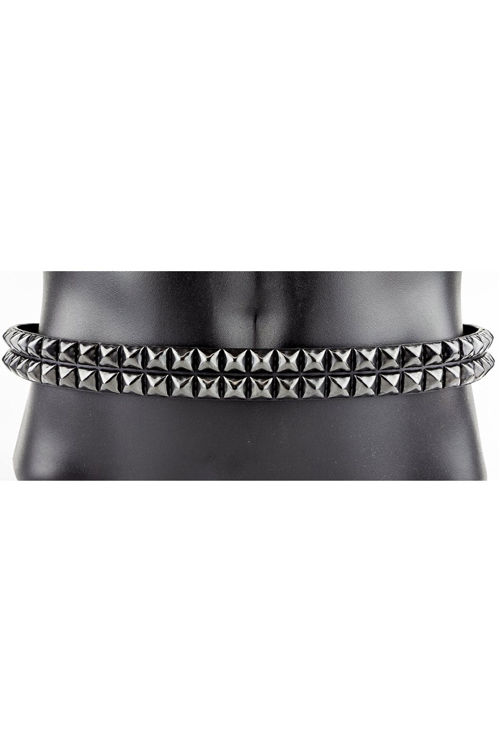 Pyramid Stud Belt [Black Studs]