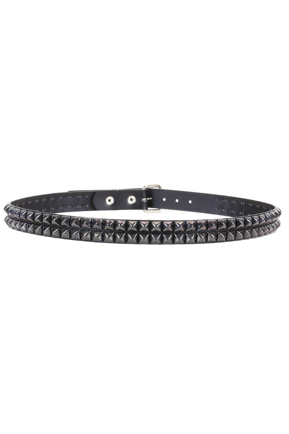 Pyramid Stud Belt [Black Studs]