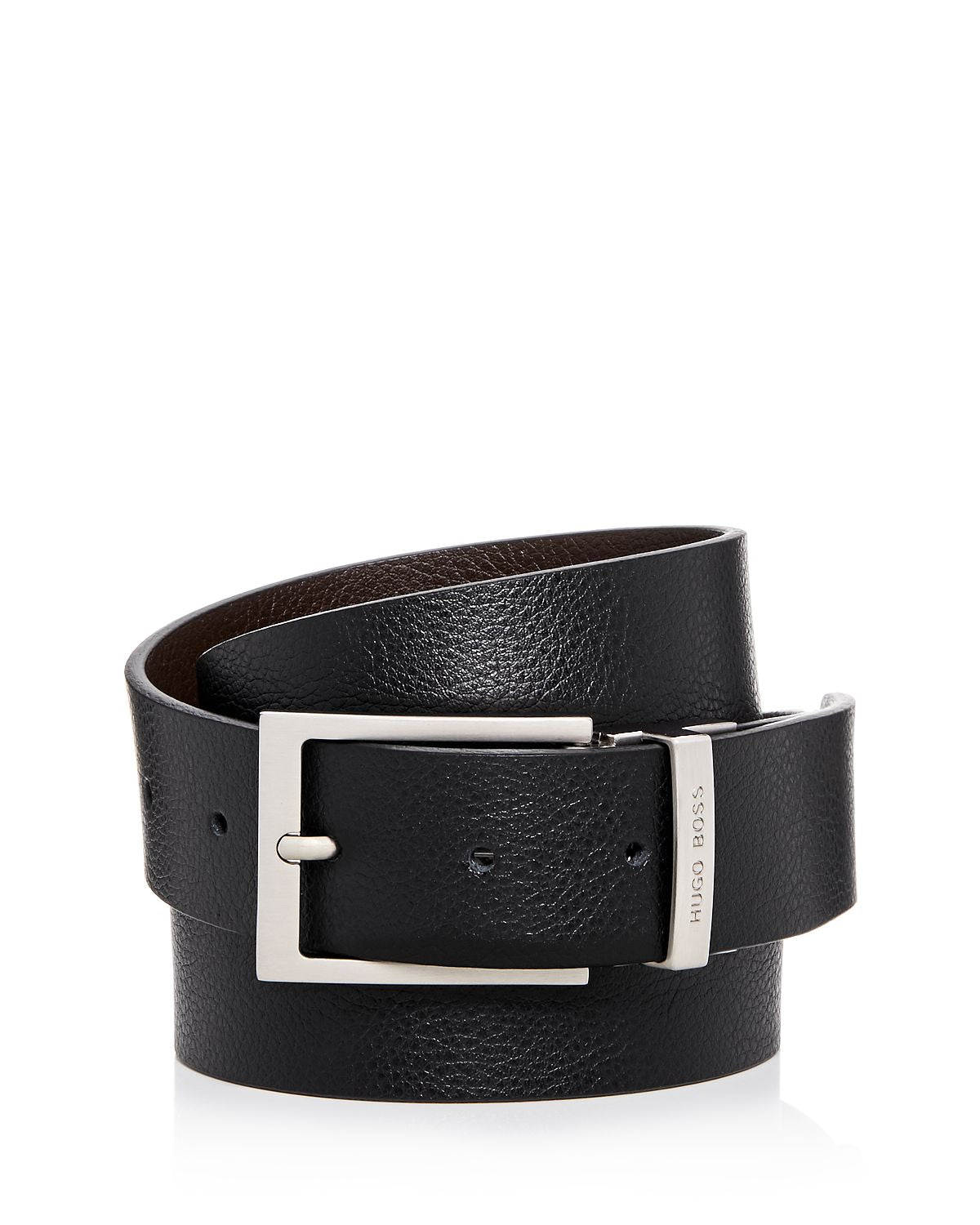Boss Hugo Boss Reming Reversible Leather Belt Black