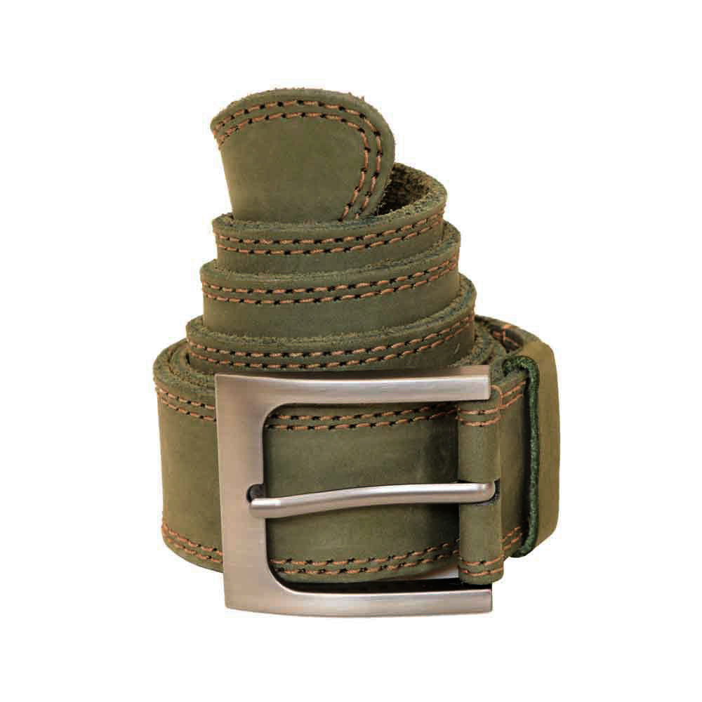 Two Row Stitch Leather Belt