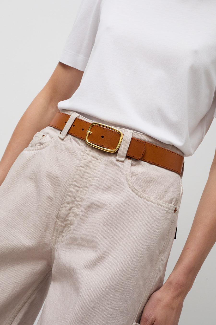 Herbert Frere Soeur La Sabin Belt in Camel