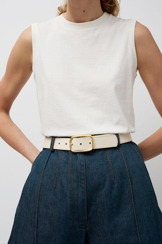 Herbert Frere Soeur La Sabin Belt in Creme