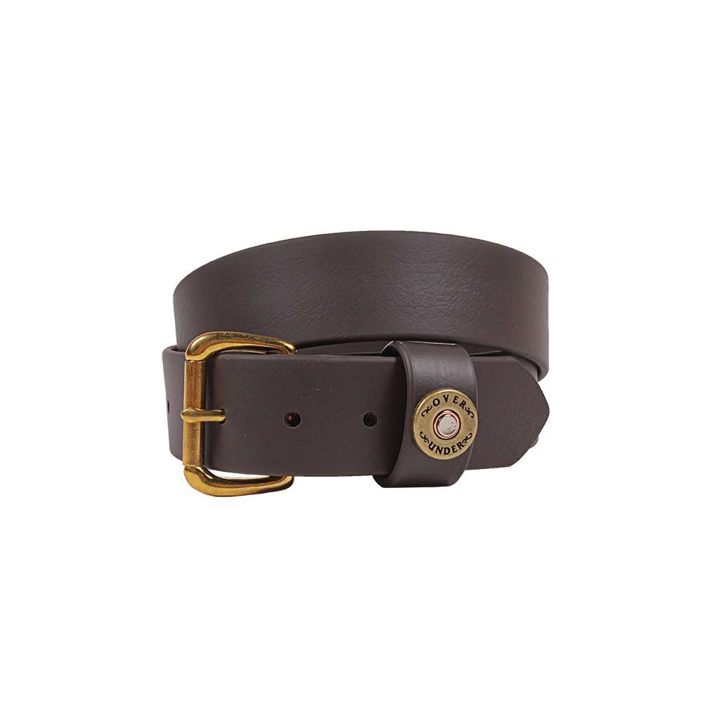 Waterproof Single Shot Belt in Brown by Over Under Clothing - Country Club Prep