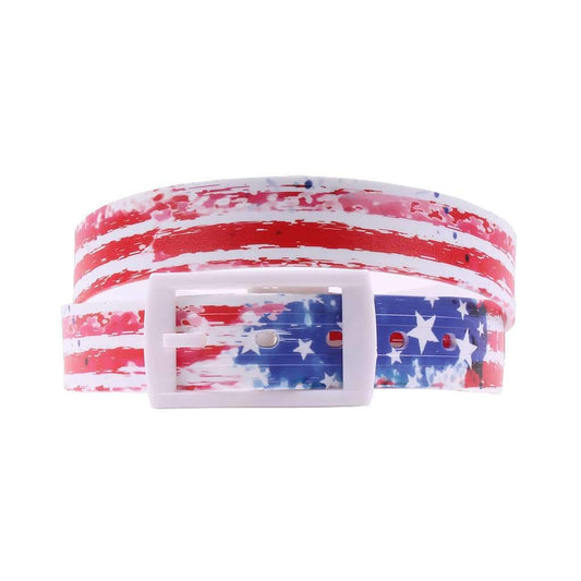 Vintage Americana Belt with White Buckle by C4 Belts