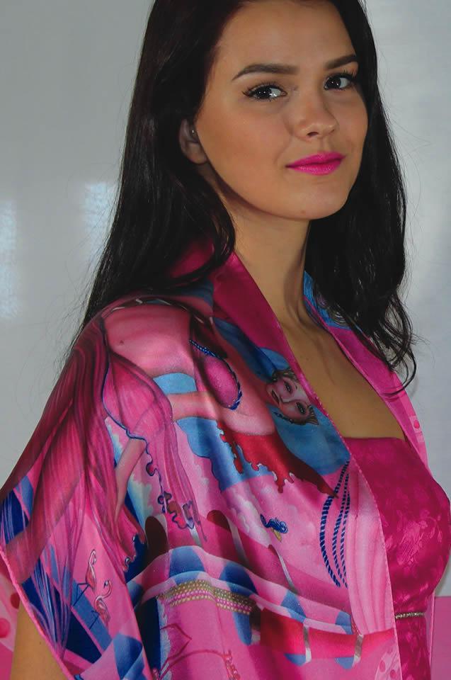 Silk Scarf Printed Large Shawl Silk Scarf