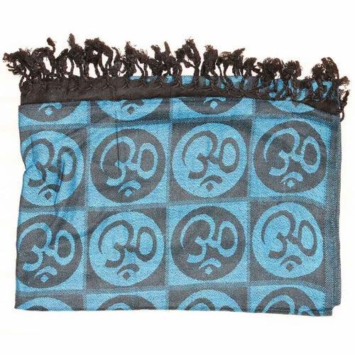 Om Meditation Symbol Handwoven Tassel Scarf - zoter Shop