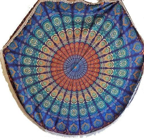 Beach Vibes Round Mandala Tapestry - zoter Shop