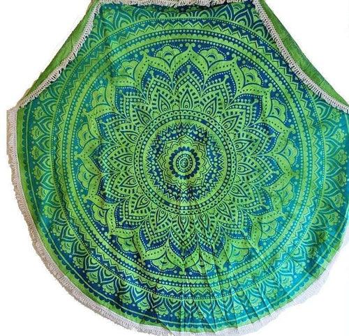 Rainforest Green Round Mandala Tapestry - zoter Shop