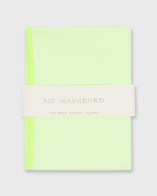 Fringed Bandana in Dayglow Yellow Oxford