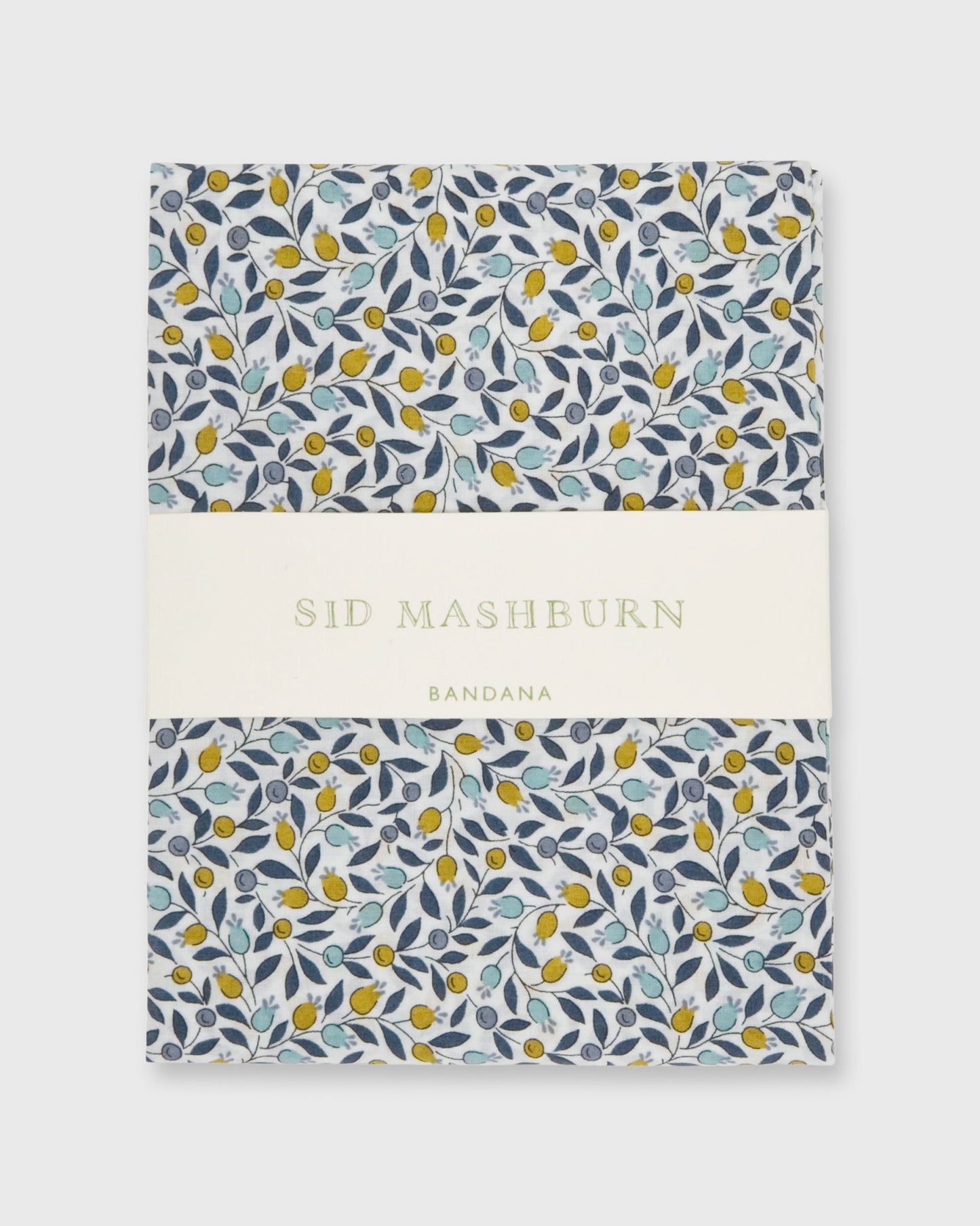 Bandana in Blue/Yellow Floriana Liberty Fabric