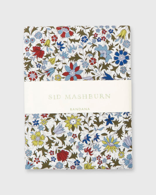 Bandana in Olive Godinton Garden Liberty Fabric