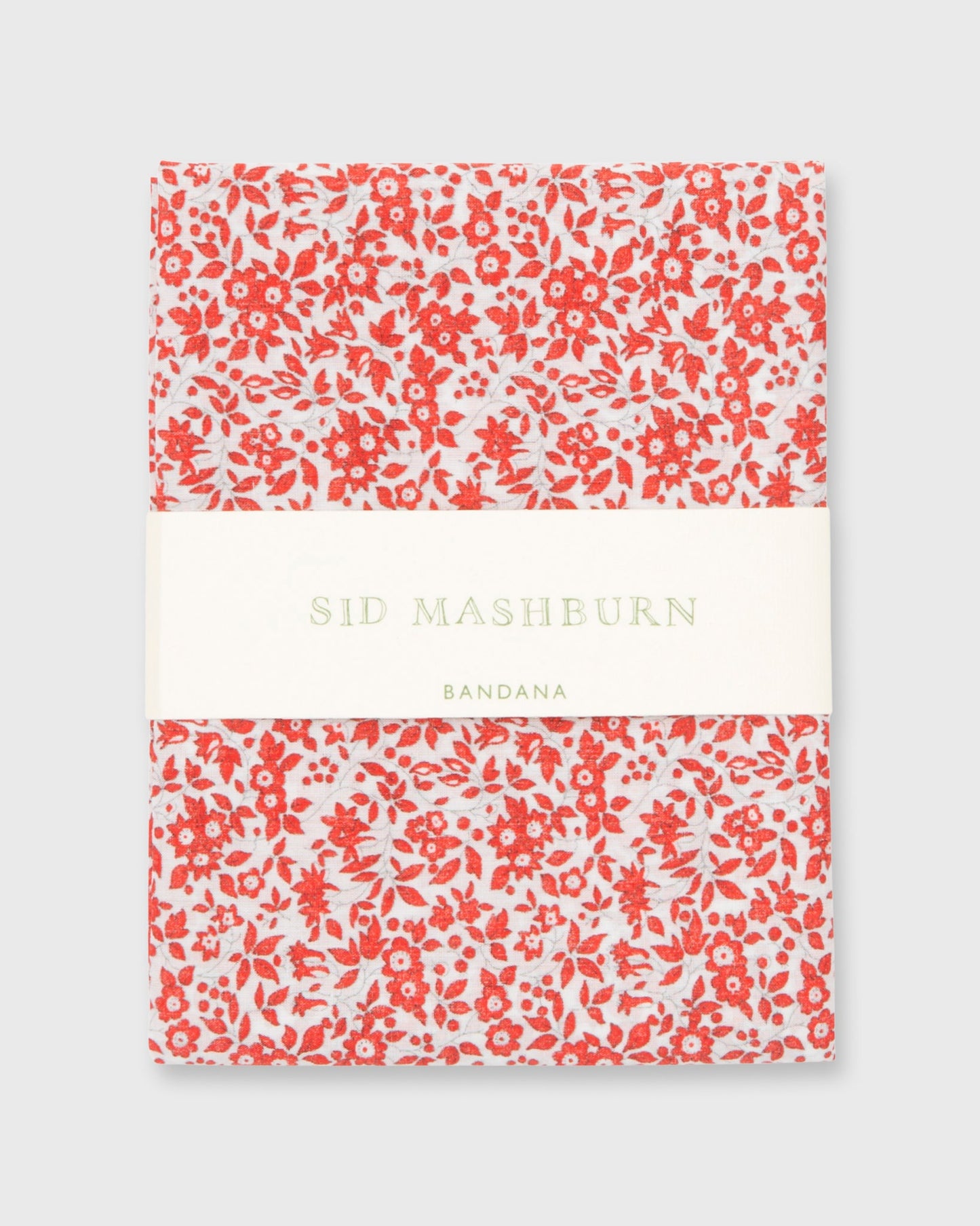 Bandana in Red/White Chamomile Liberty Fabric
