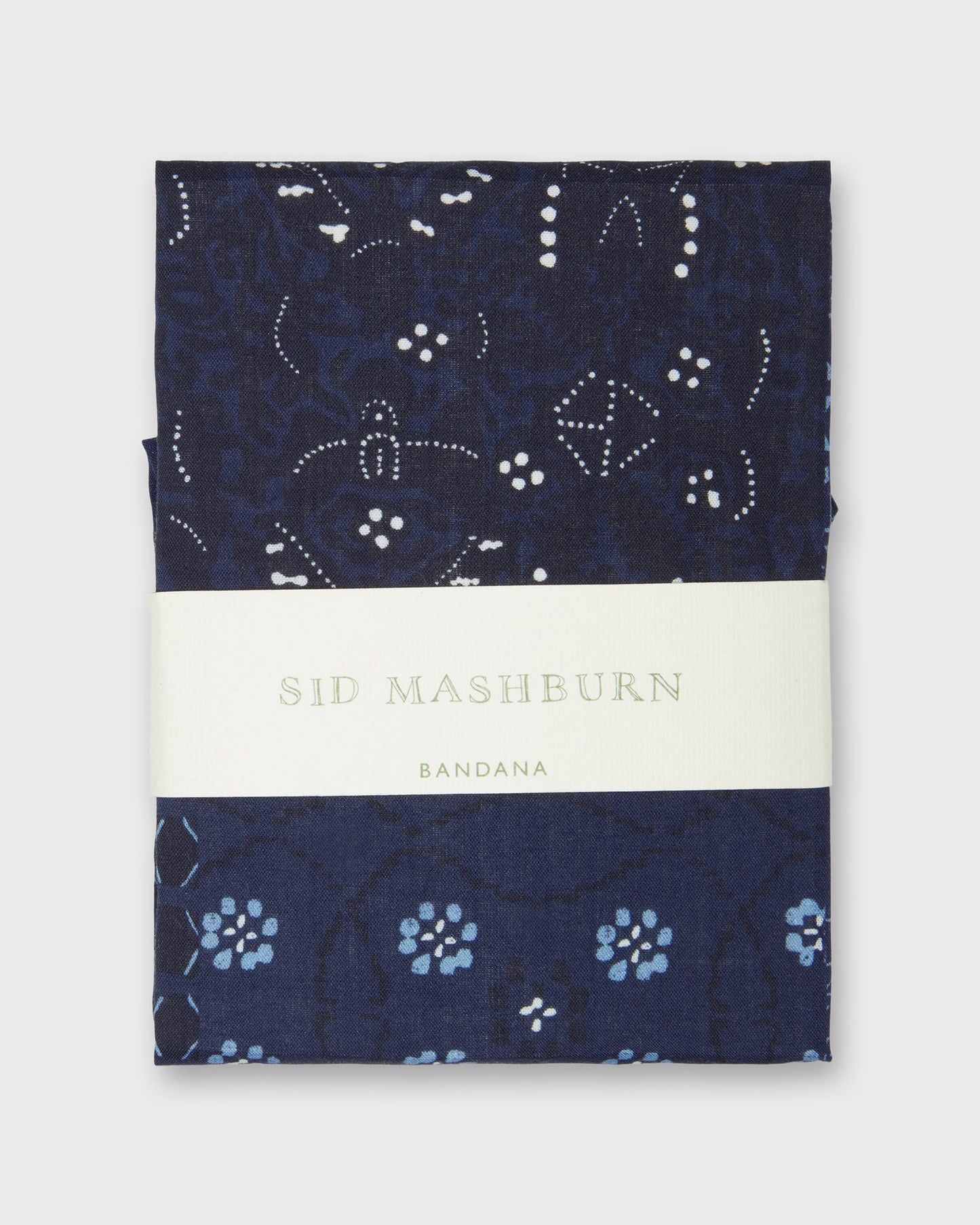 Bandana in Navy/Sky Eclectic Print